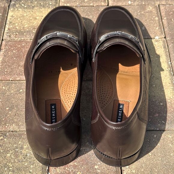 NWOB Florsheim 30207 Dark Brown Leather Bit Loafers Men’s Size 11.5D - Picture 6 of 12